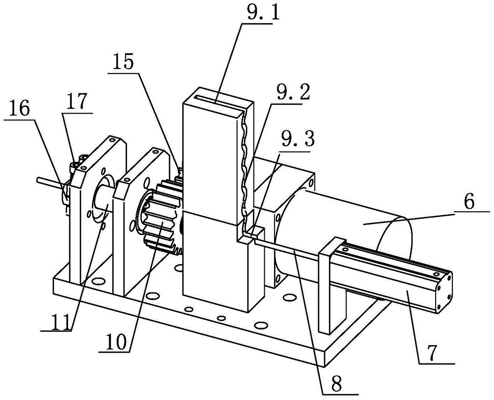 Laser degumming device for shaft parts