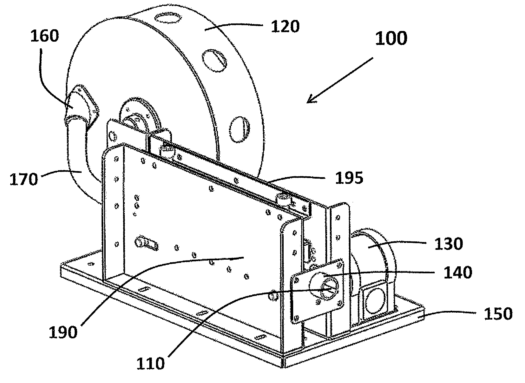 Device and method for fish tape reel system