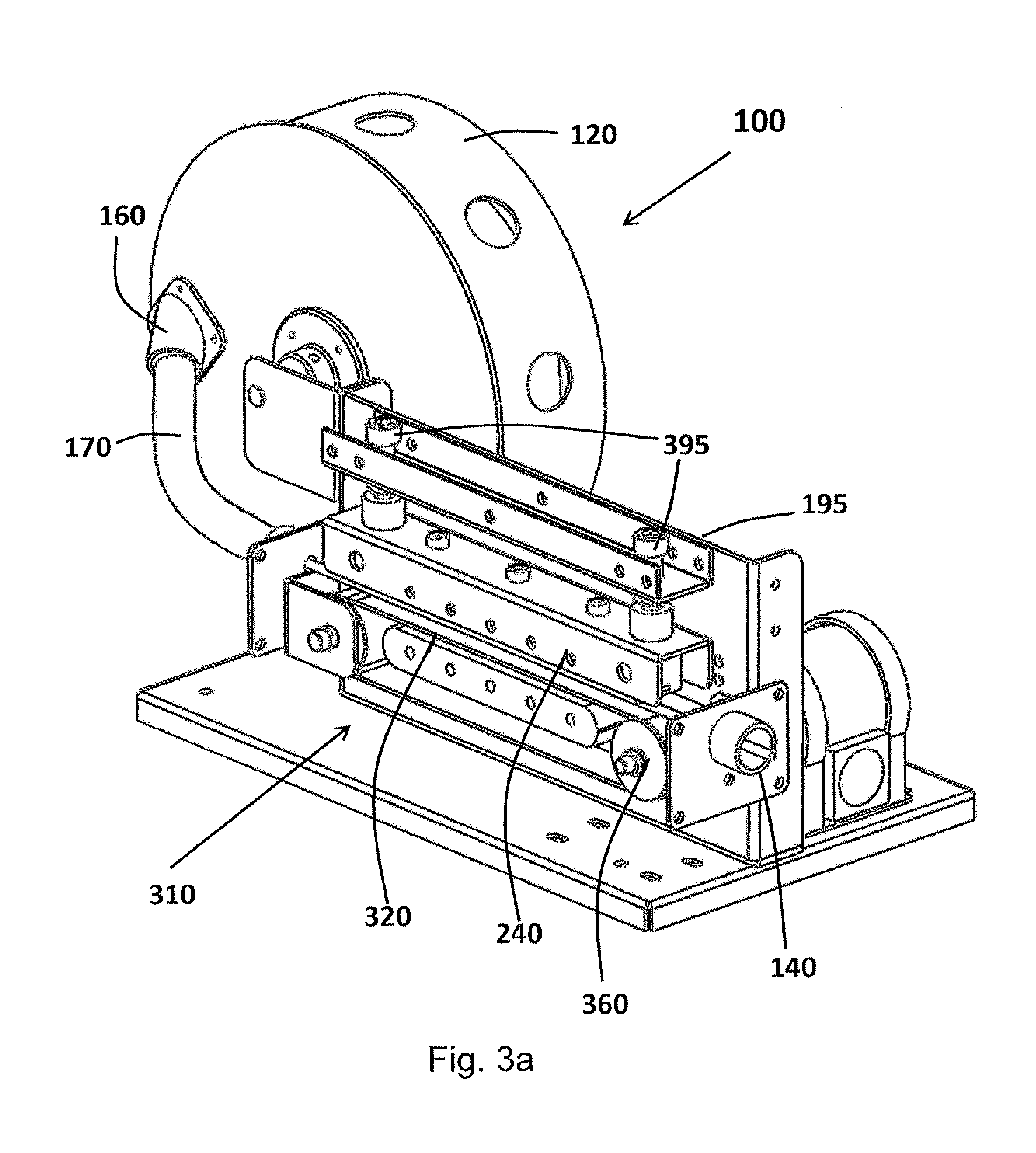 Device and method for fish tape reel system