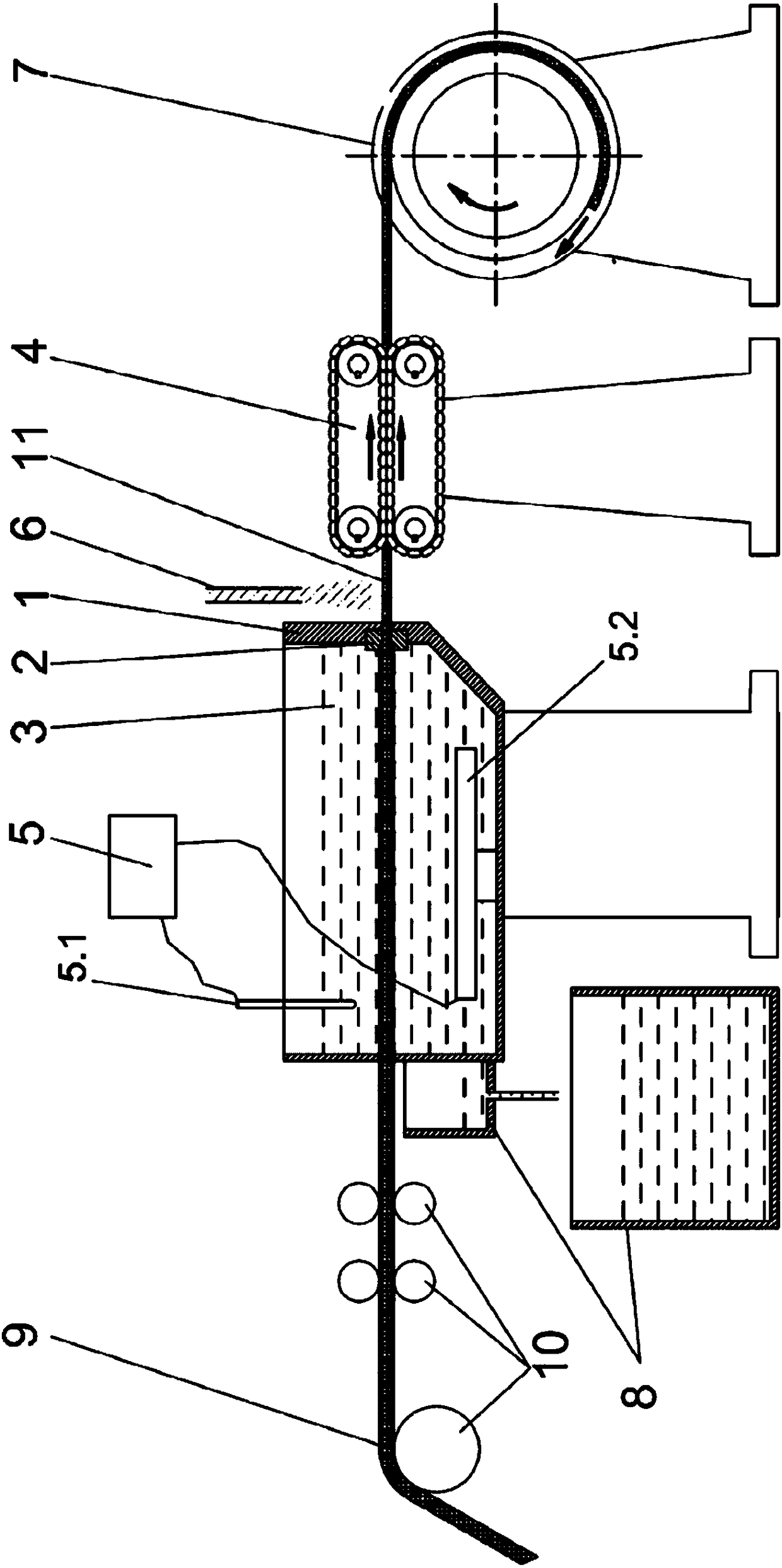 A kind of drawing forming device and method of tin-bismuth alloy welding wire