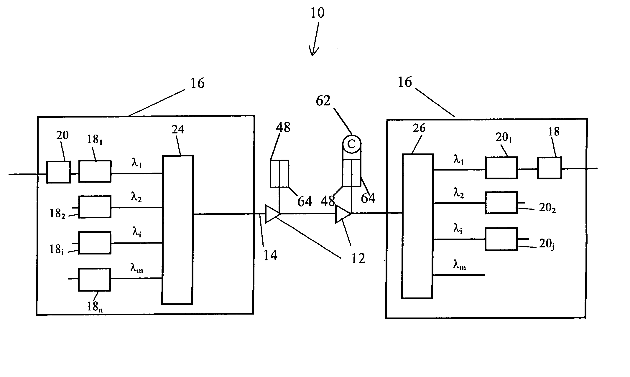 Optical transmission systems including optical amplifiers and methods of use therein