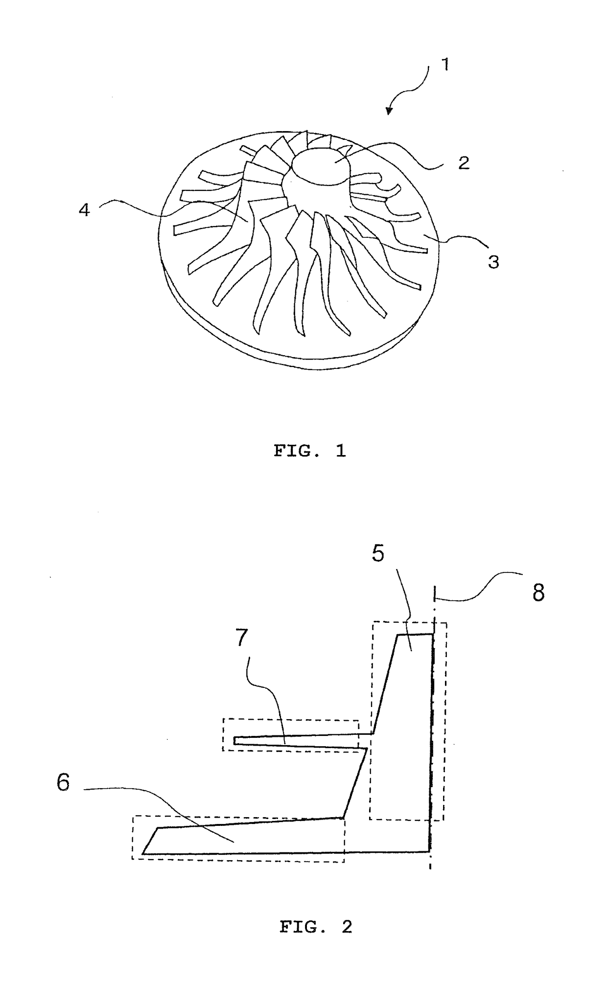 Al alloy cast impeller for compressor and process for producing same