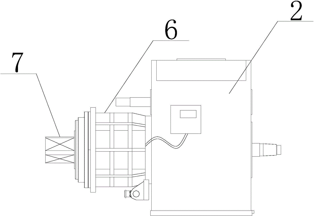 Brick machine with speed reducer capable of transversely moving back and forth
