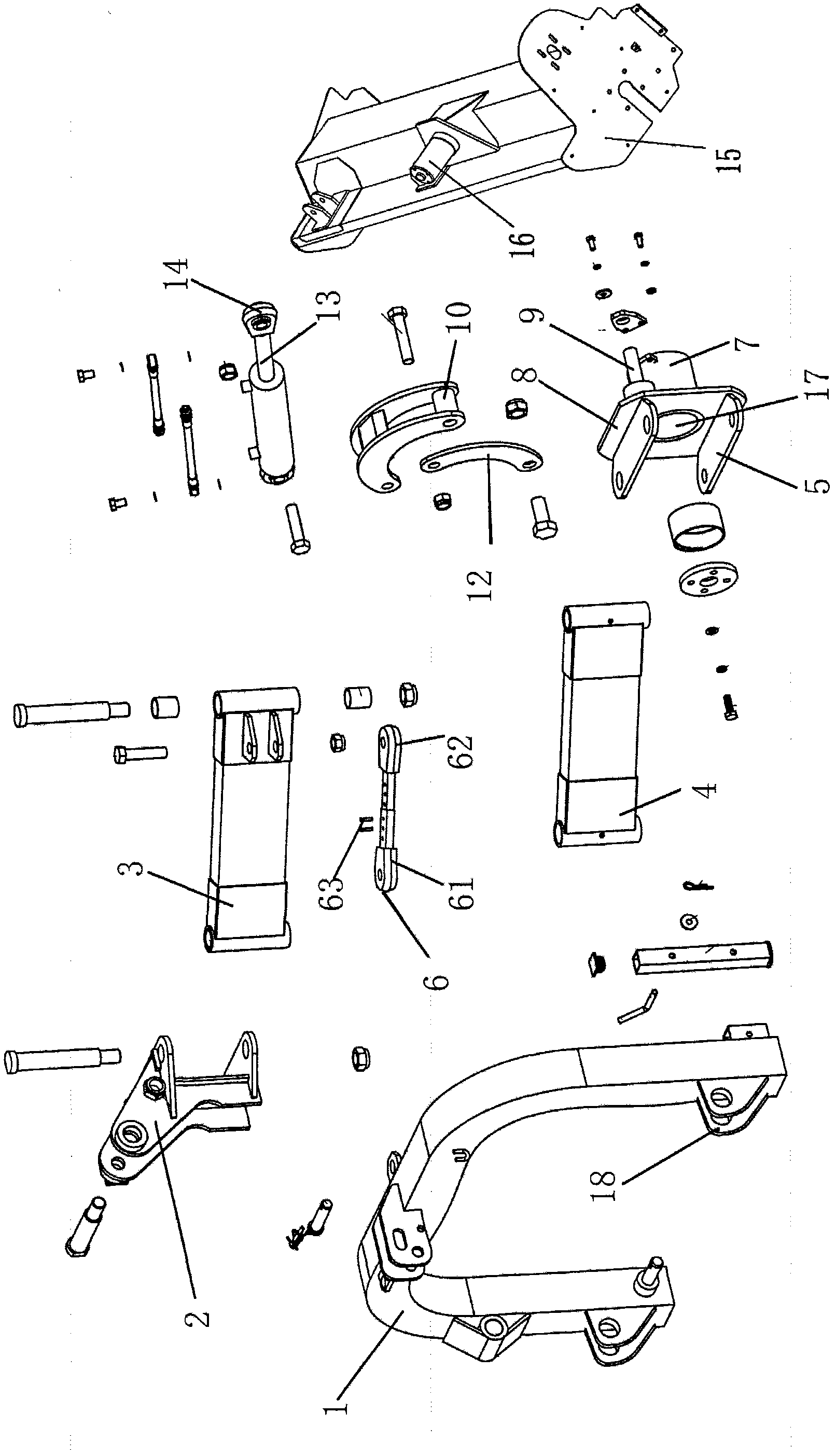 Suspension towing mechanism