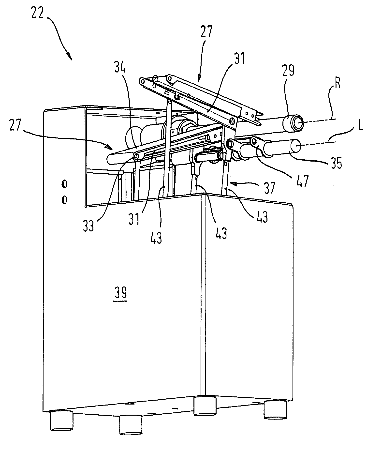 Apparatus for the supply of products