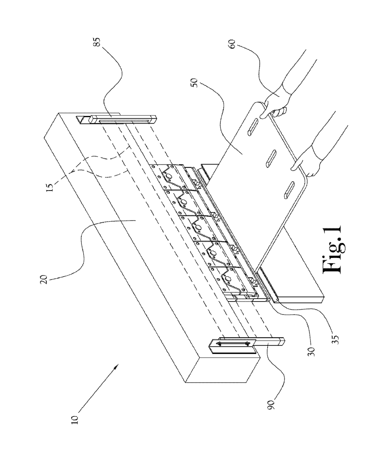 Secondary light curtain for detecting crush zone intrusion in a secondary process and associated method for use