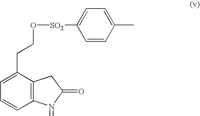 Process for the preparation of 4-(2-dipropylaminoethyl)-1,3-dihydro-2H-indol-2-one hydrochloride