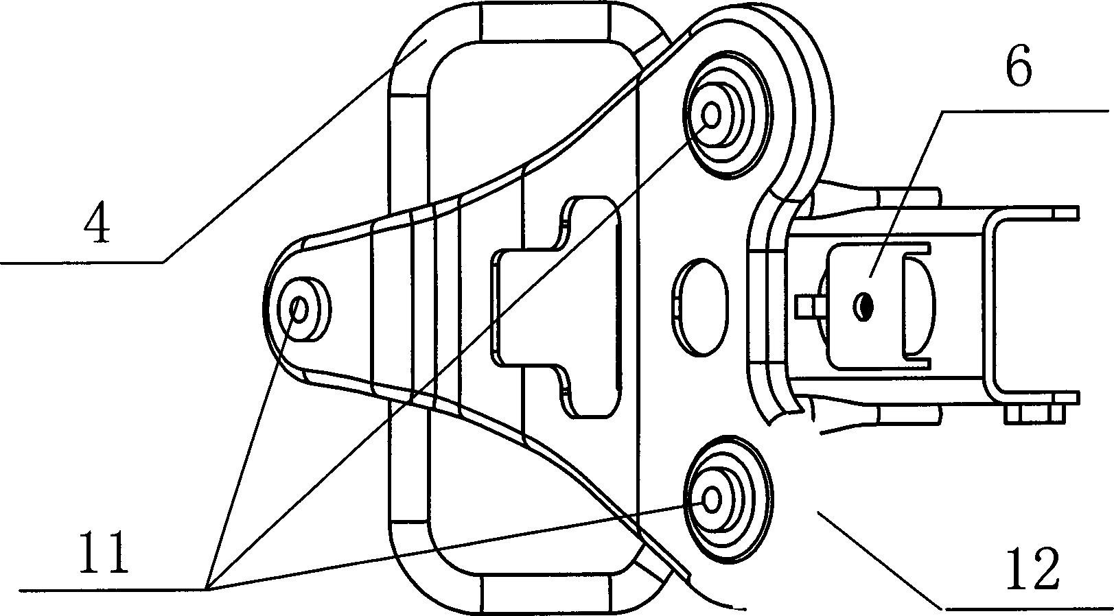 Support structure of motorcycle front vegetable basket