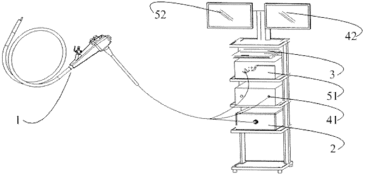 OCT (optical coherence tomography) electronic colonoscope system