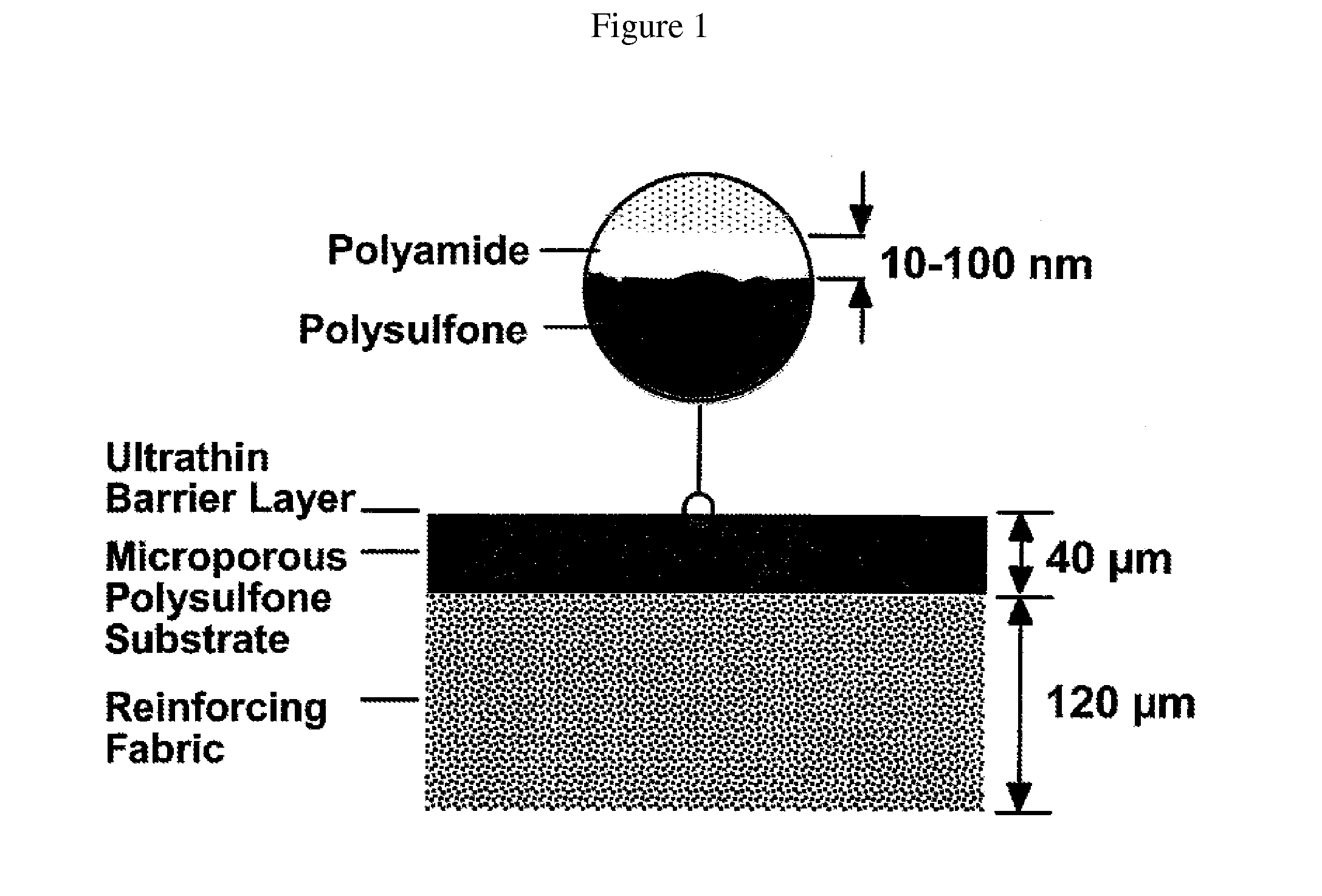 Composite polyamide membrane with branched poly(alkylene oxide) modified surface