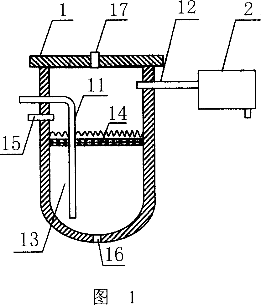 Analytic method and device for gas with coketar particles