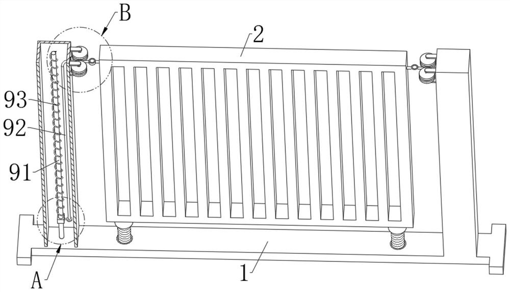 Road guardrail mounting structure for municipal construction