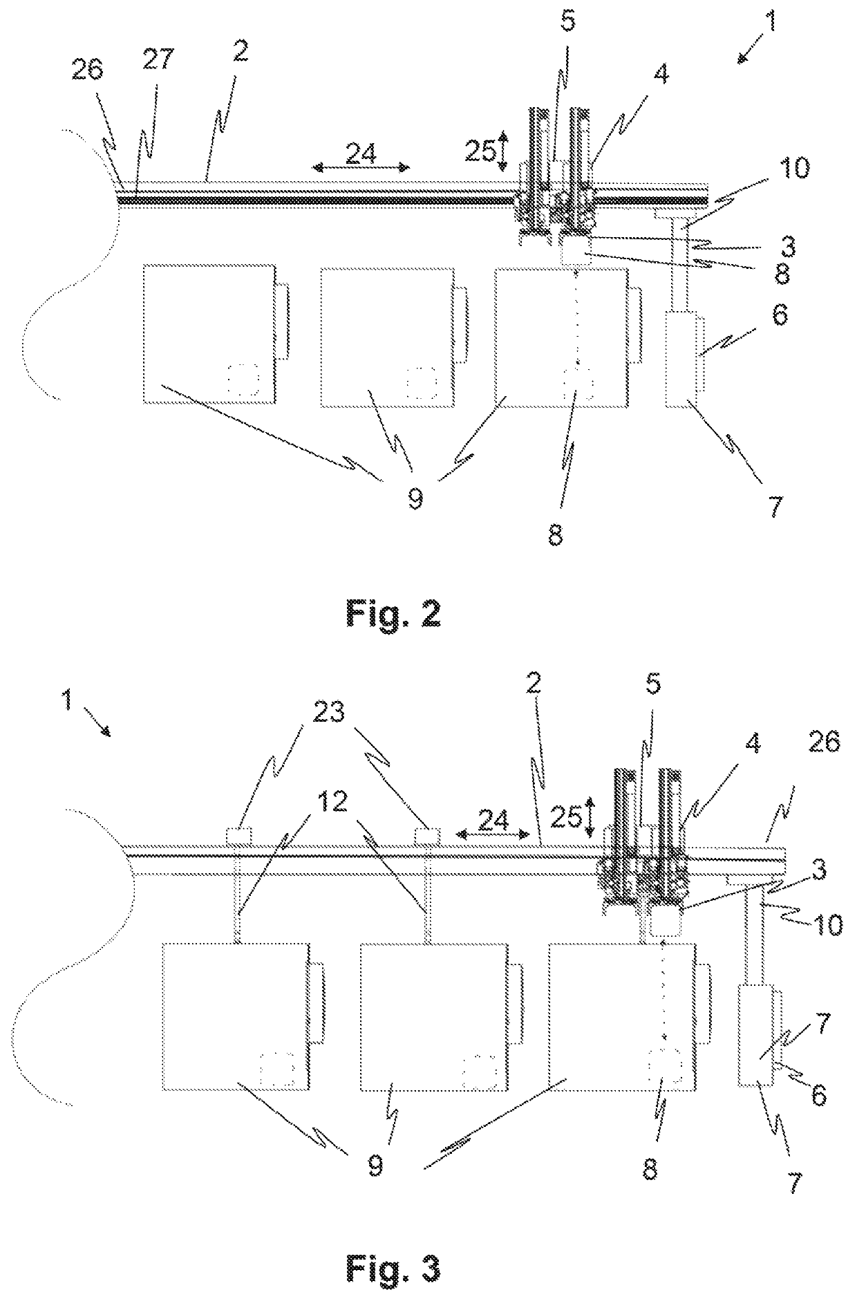 Gantry loader with gripper and energy store