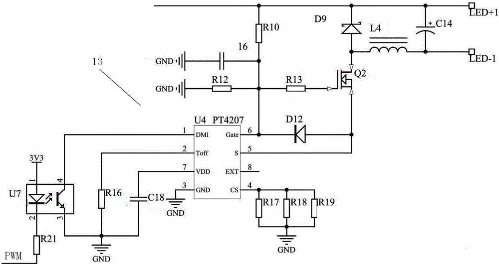 Smart T-series light emitting diode (LED) lamp driver and control method therefor