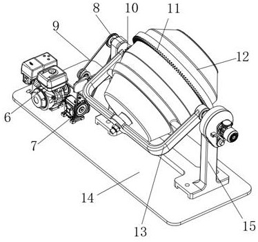 Constructional engineering mixer with transmission shaft convenient to replace