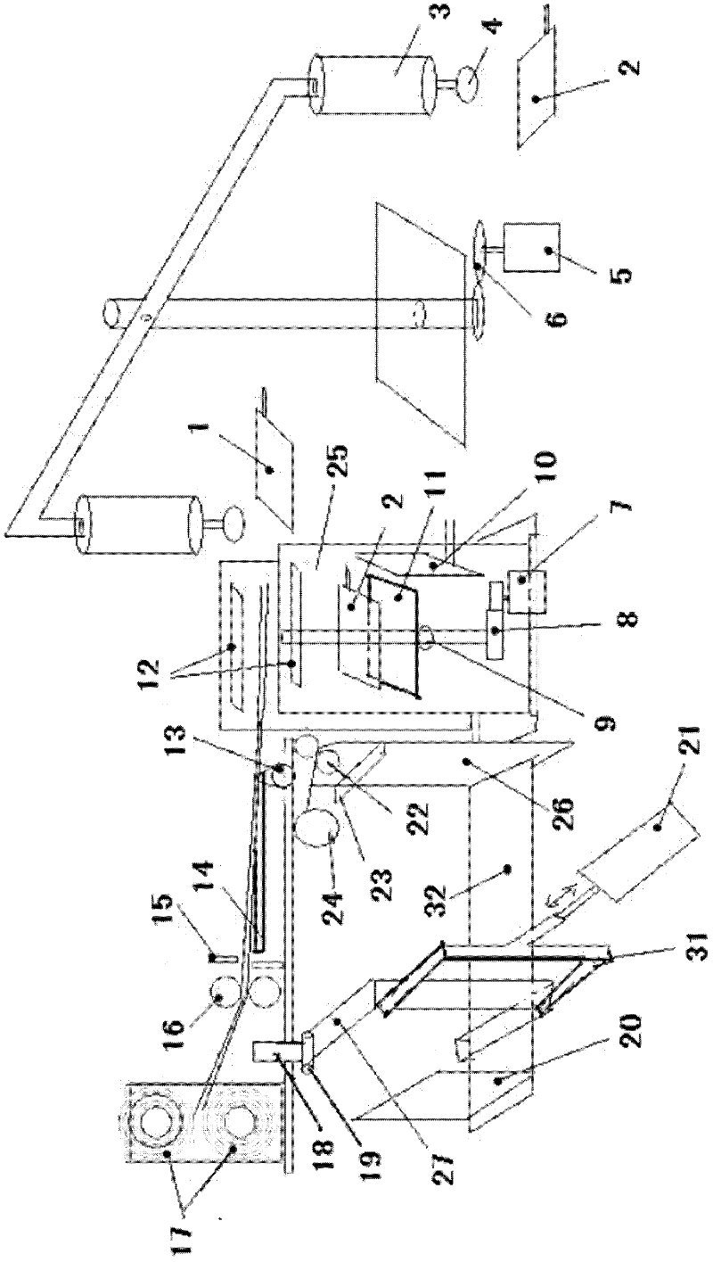 Automatic sheet packing device for lead-acid battery production