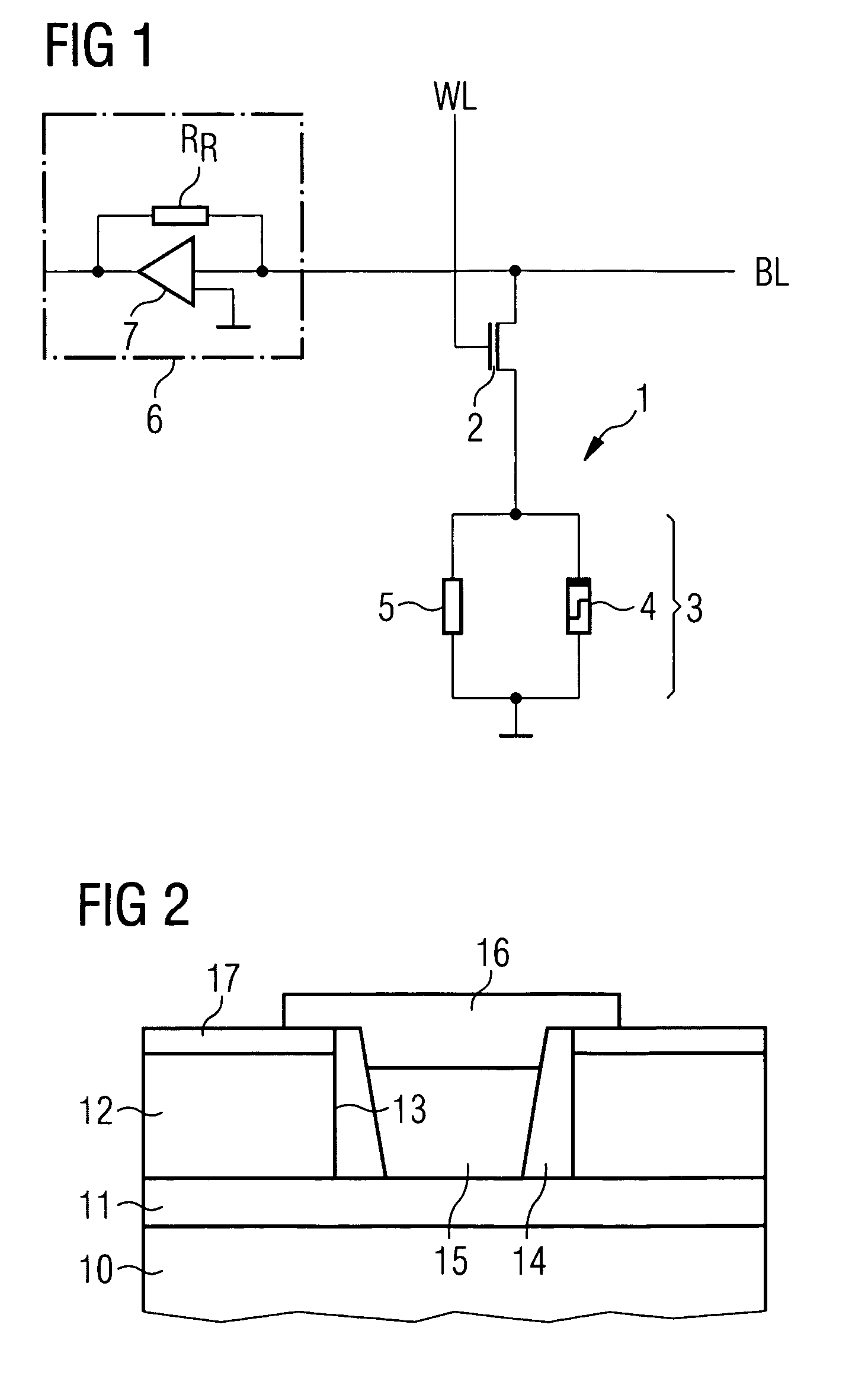 Memory cell for storing an information item, memory circuit and method for producing a memory cell