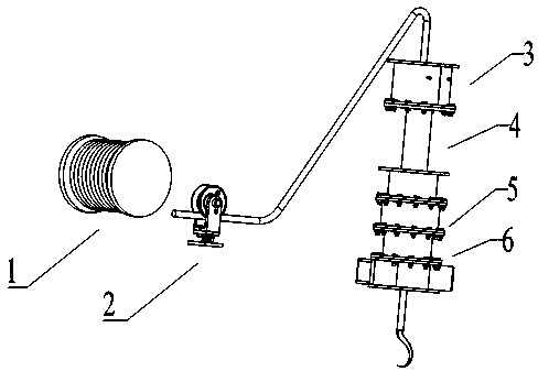 Multiple protection devices for fast locking wire ropes at the wellhead for oil development