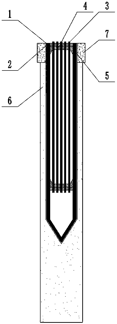 Steel pipe pile supporting structure capable of being recycled and construction method thereof