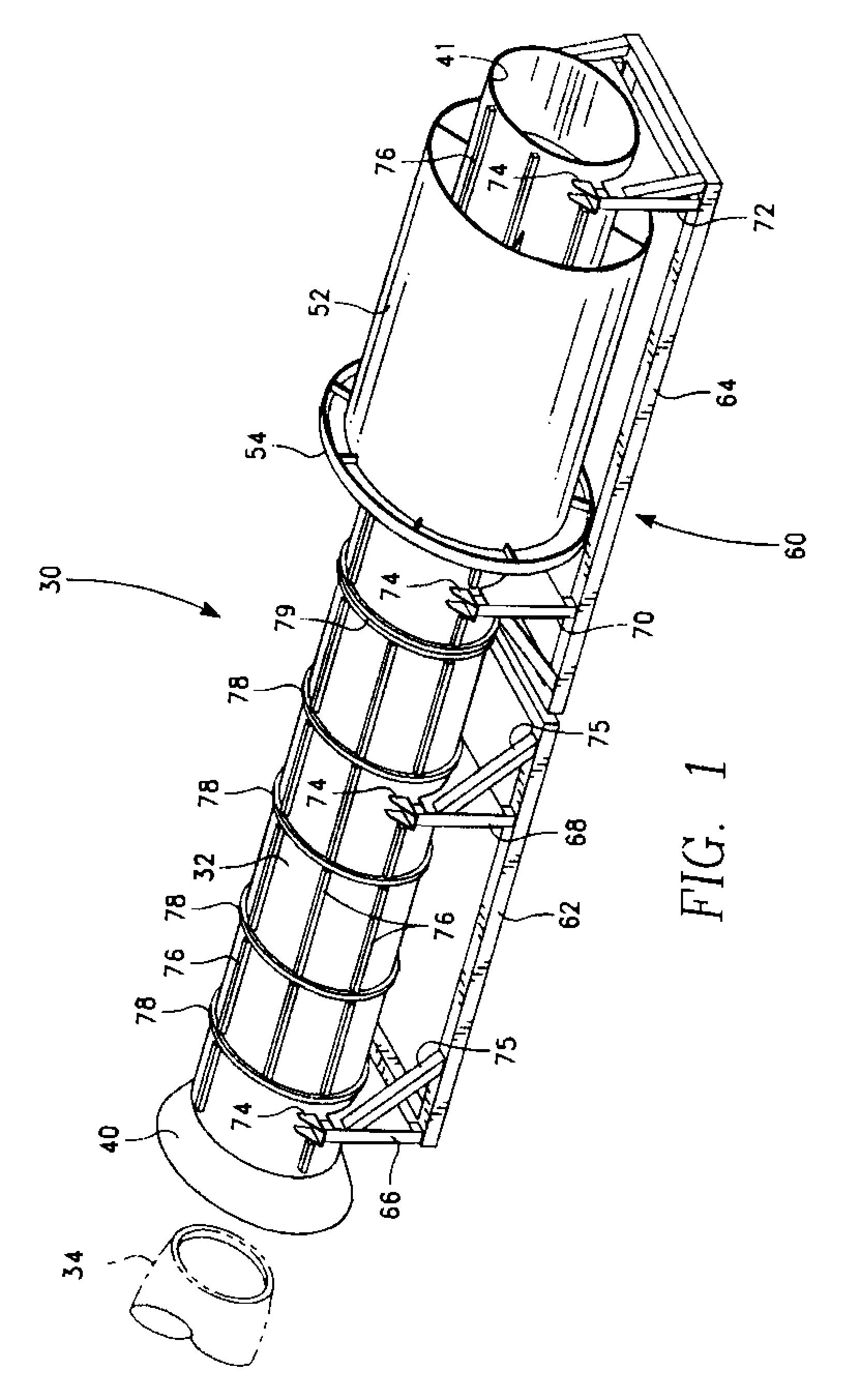 Noise attenuation device for reducing noise attenuation in a jet engine test cell