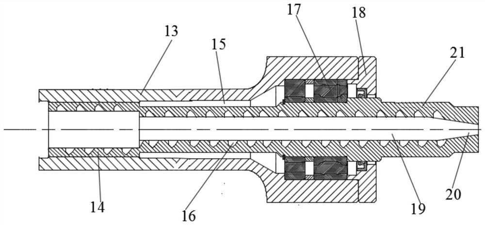 A directional fracturing roof control and pressure relief device for hard roof