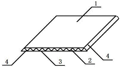 Single-direction waterproof plate with waterproof paper and preparation method thereof