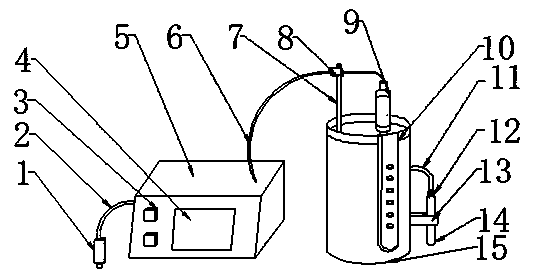 Blood collecting device for medical use