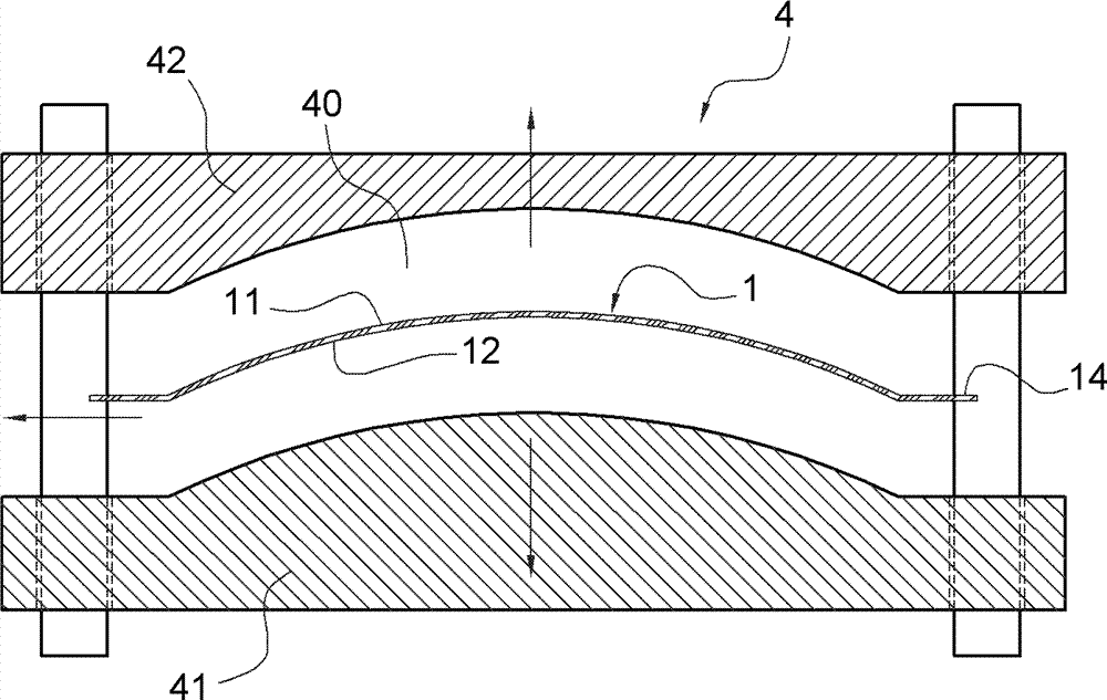 Structure of curved capacitive touch control panel