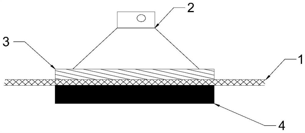 Preparation method of invisible wing surface component