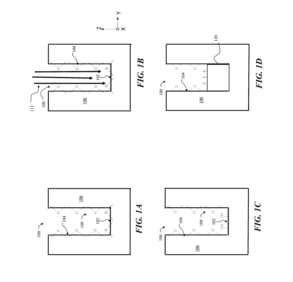 Techniques for filling a structure using selective surface modification