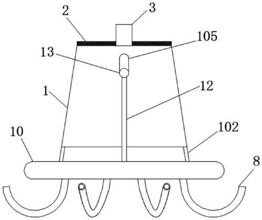 A high-efficiency automatic cleaning device for planktonic algae plants in water