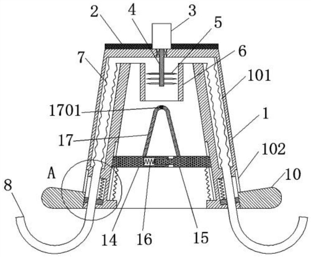 A high-efficiency automatic cleaning device for planktonic algae plants in water