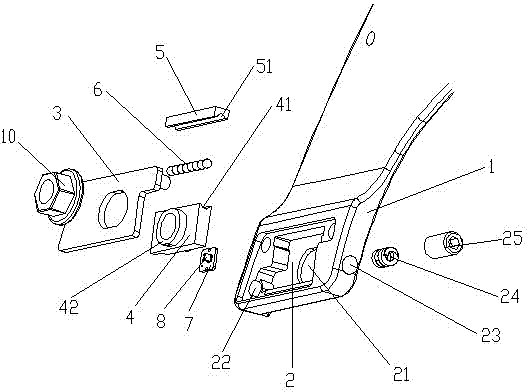 The structure of the electric power assist sensor on the bicycle rear fork