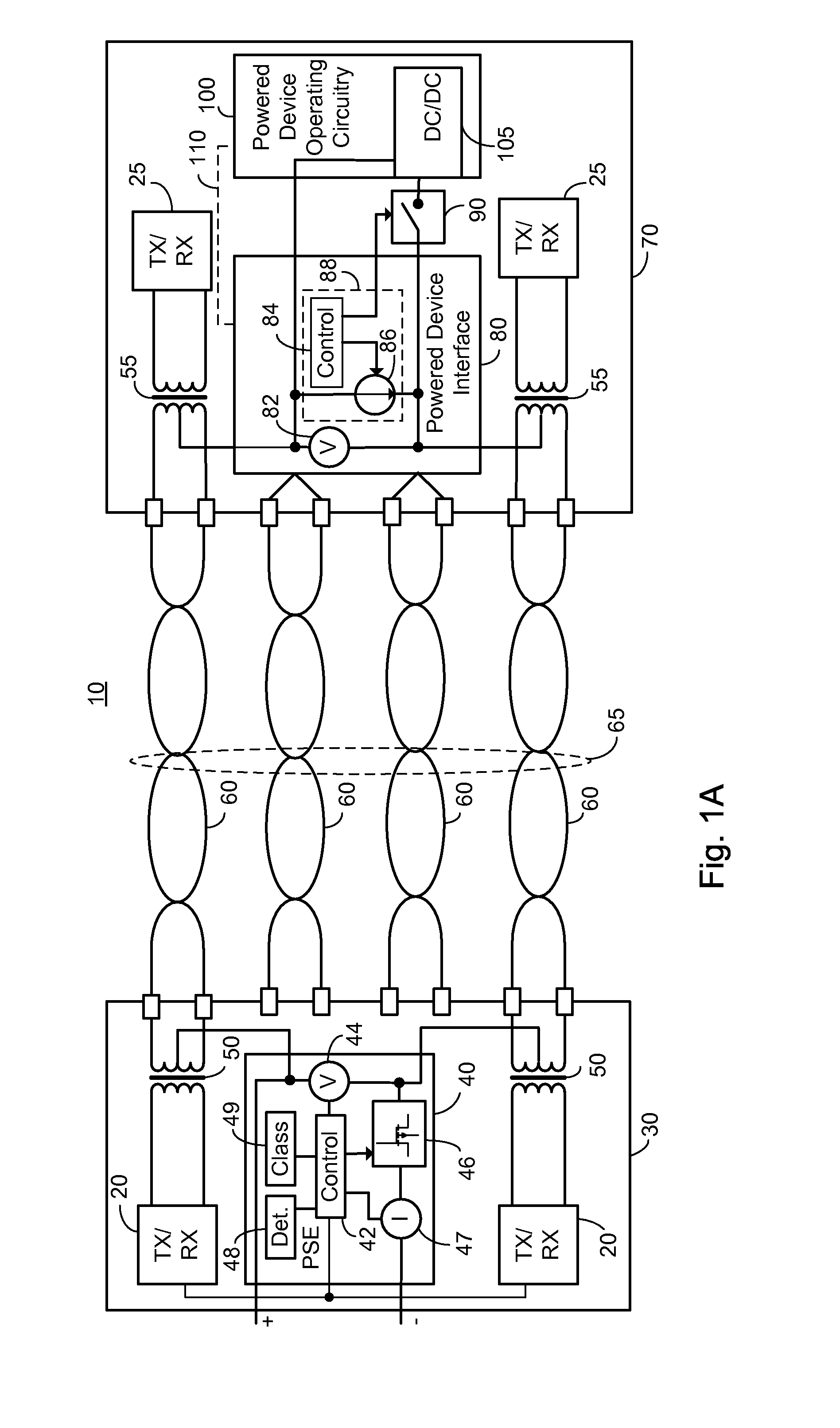 Determination of wire metric for delivery of power to a powered device over communication cabling