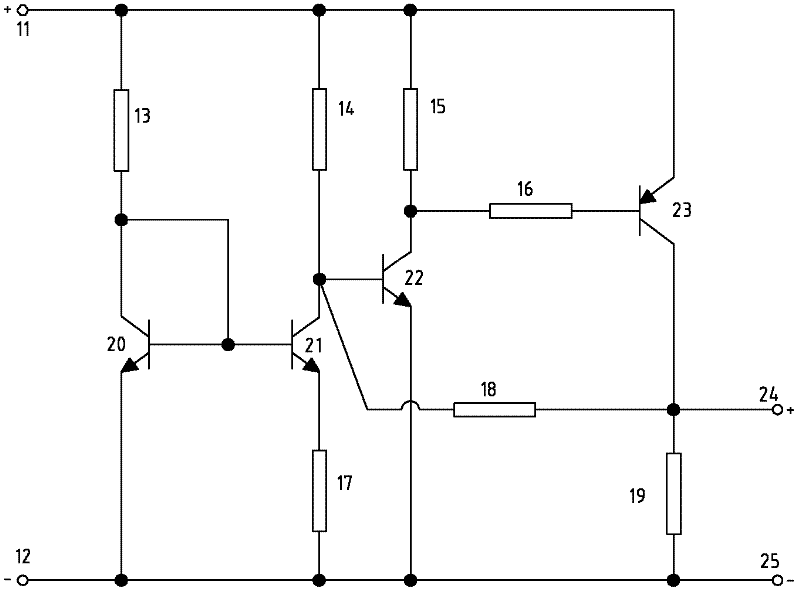 Double-port input control circuit with Schmidt property and capable of suppressing temperature drift