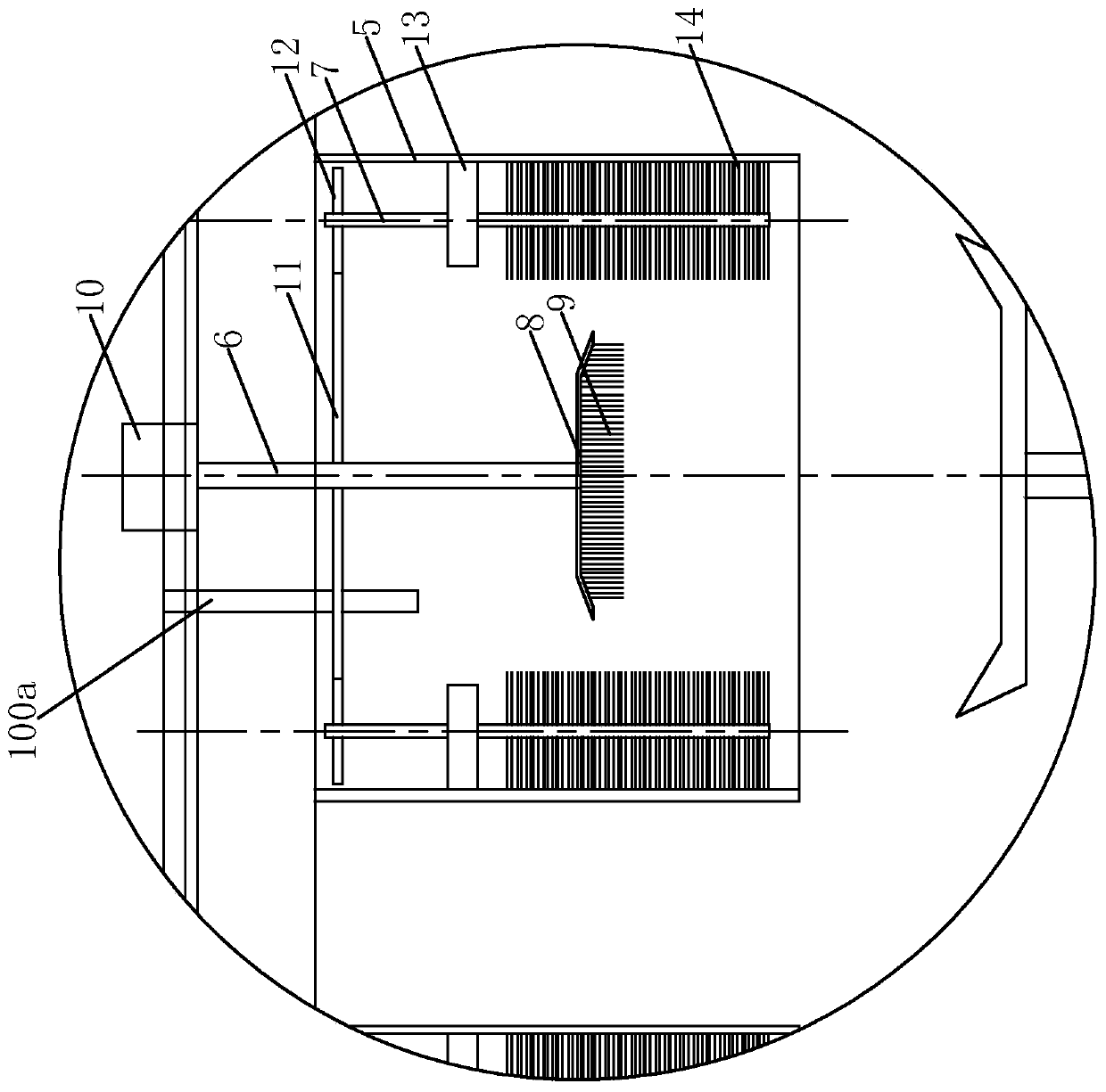 Efficient kiwi fruit deep processing device