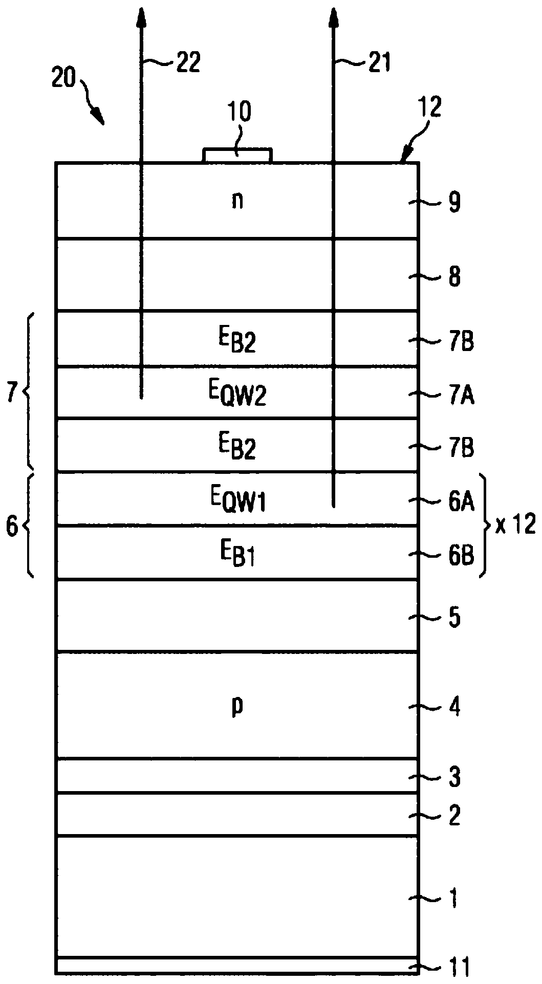 Optoelectronic semiconductor chip