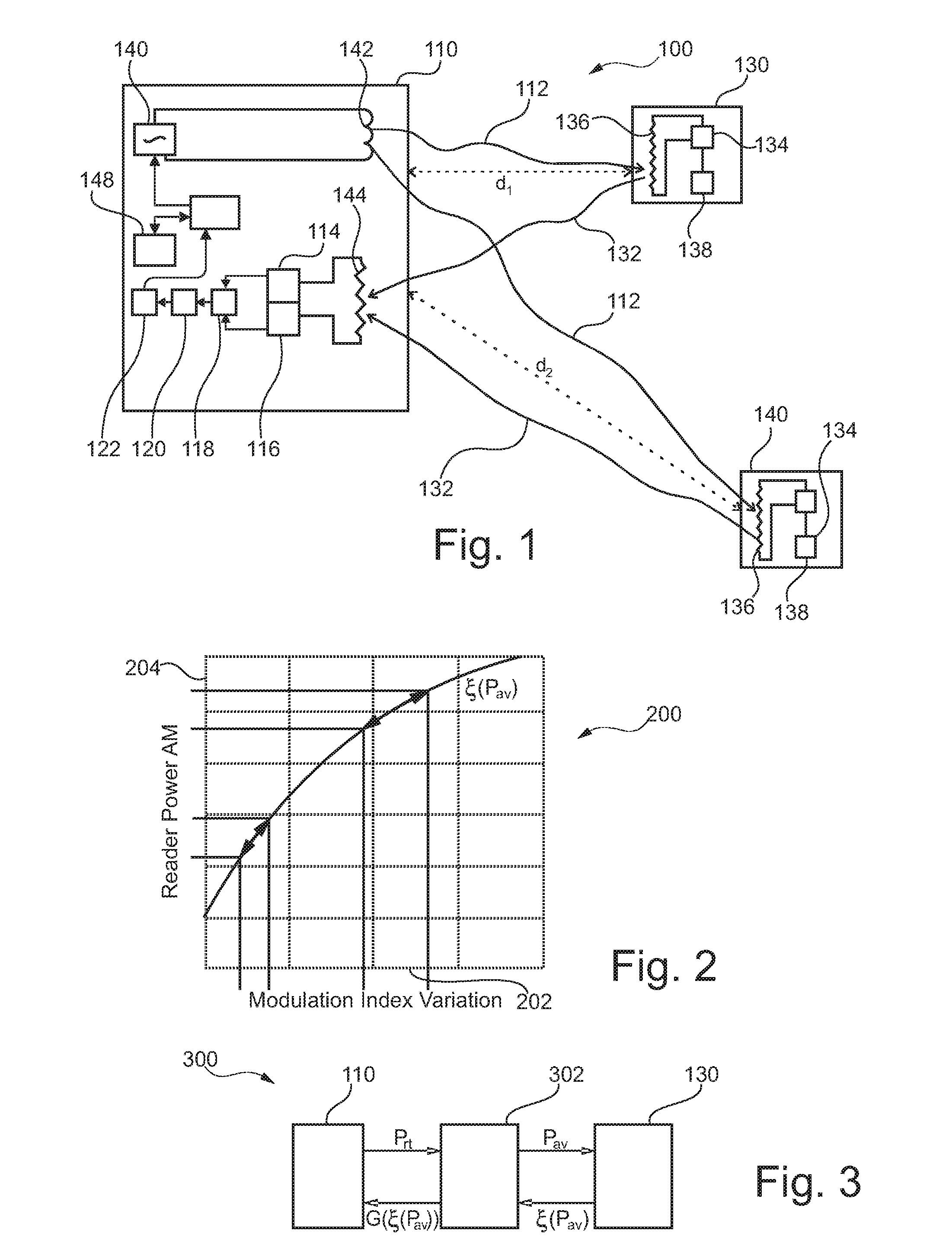  system for reading information transmitted from a transponder