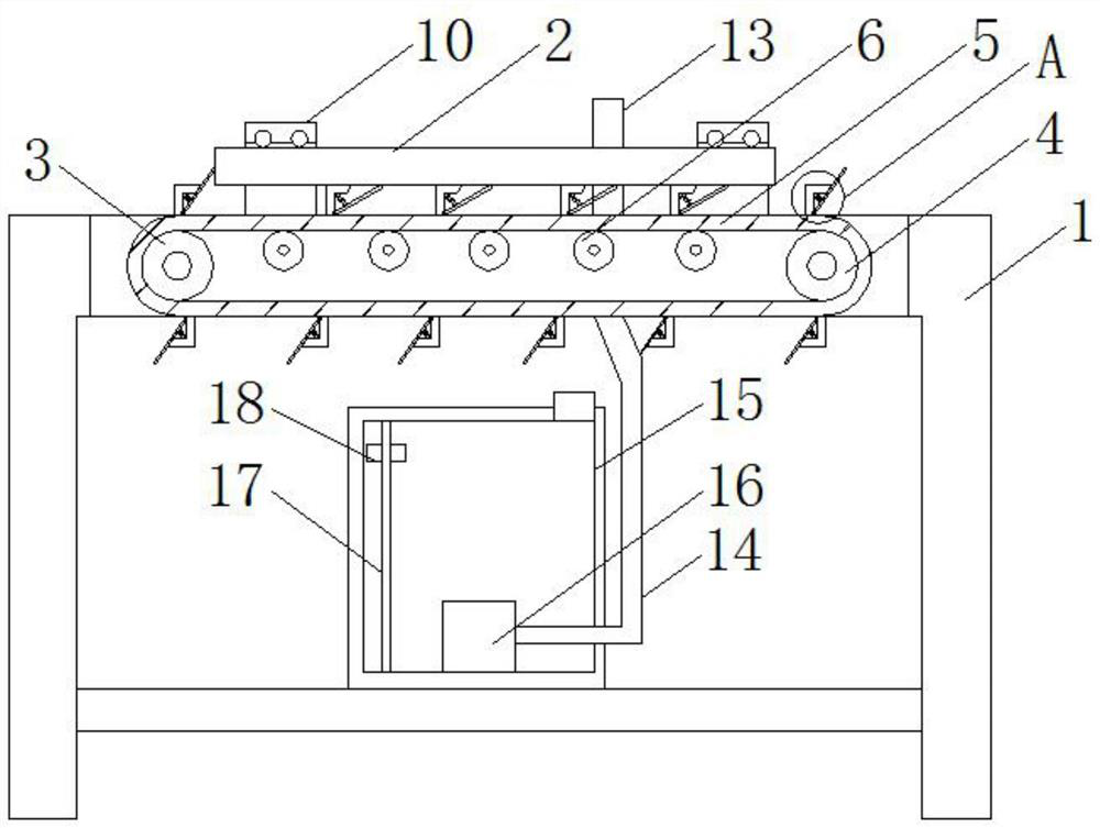 A plate edge banding device with automatic feeding function