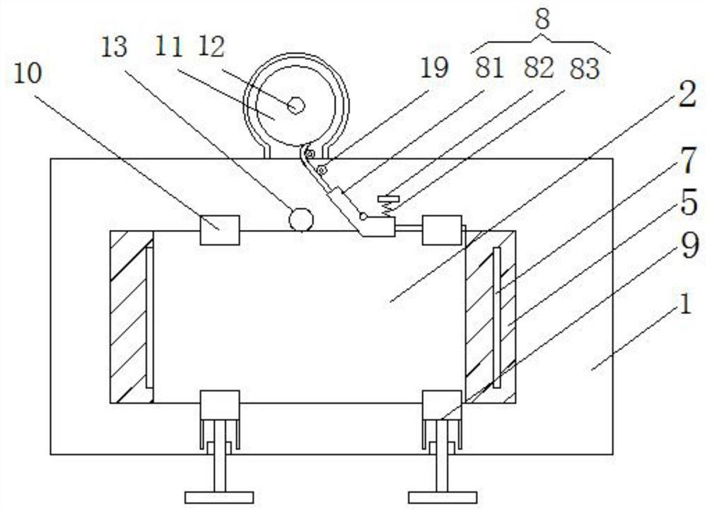 A plate edge banding device with automatic feeding function