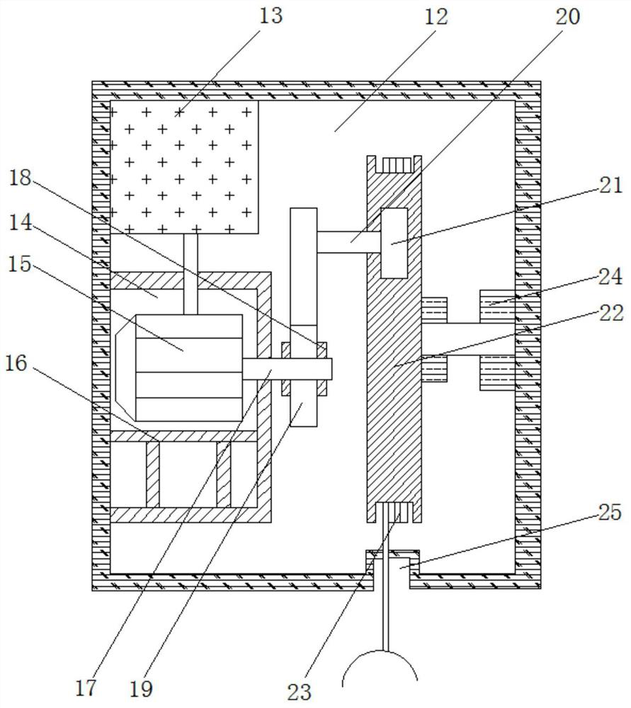 A new energy charging pile wire automatic storage device