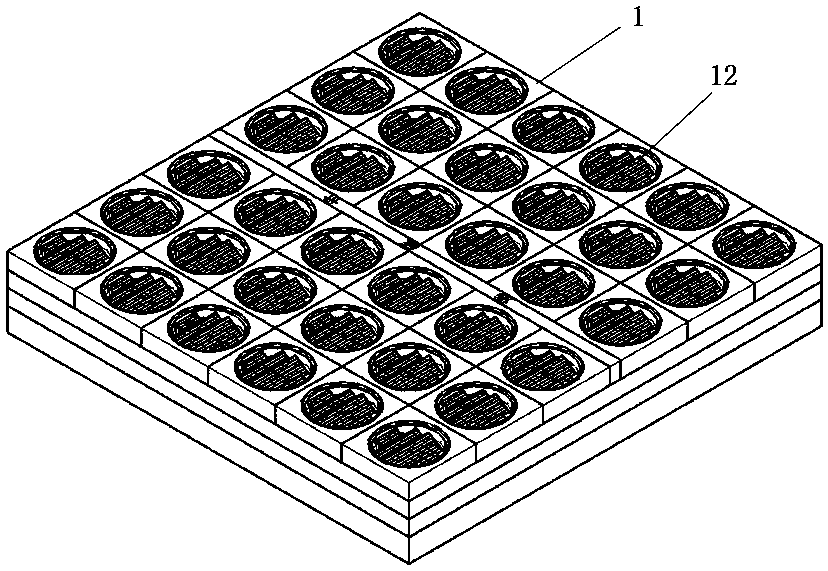 Micro-array photovoltaic battery pack solar road surface with tracking system and construction method