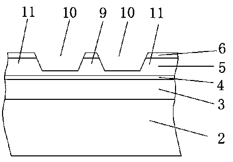 Total-reflection optical waveguide semiconductor laser chip and manufacturing method thereof