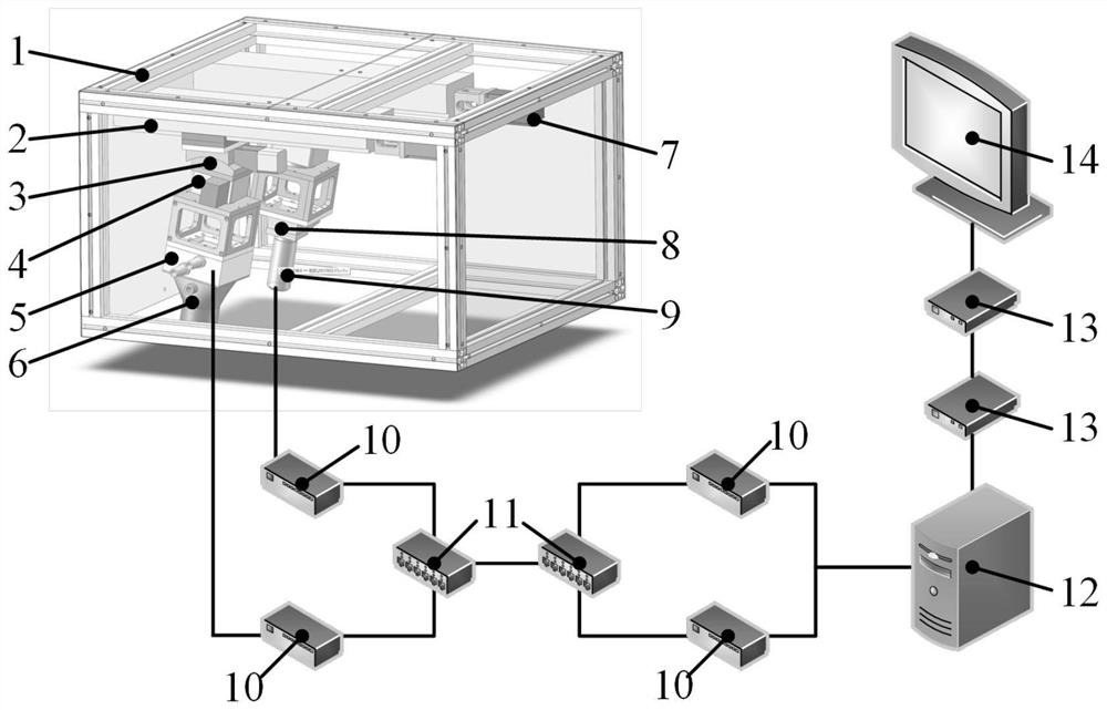 Finish rolling strip steel deviation detection system and method based on binocular linear array camera