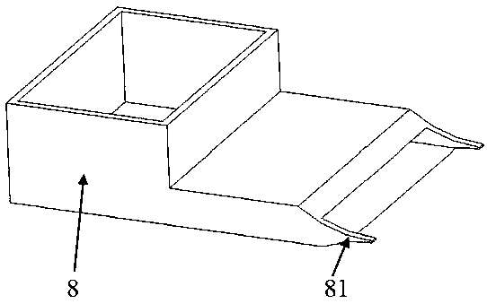 Molding equipment and method for continuous-fiber-reinforced cross-rib metal plate