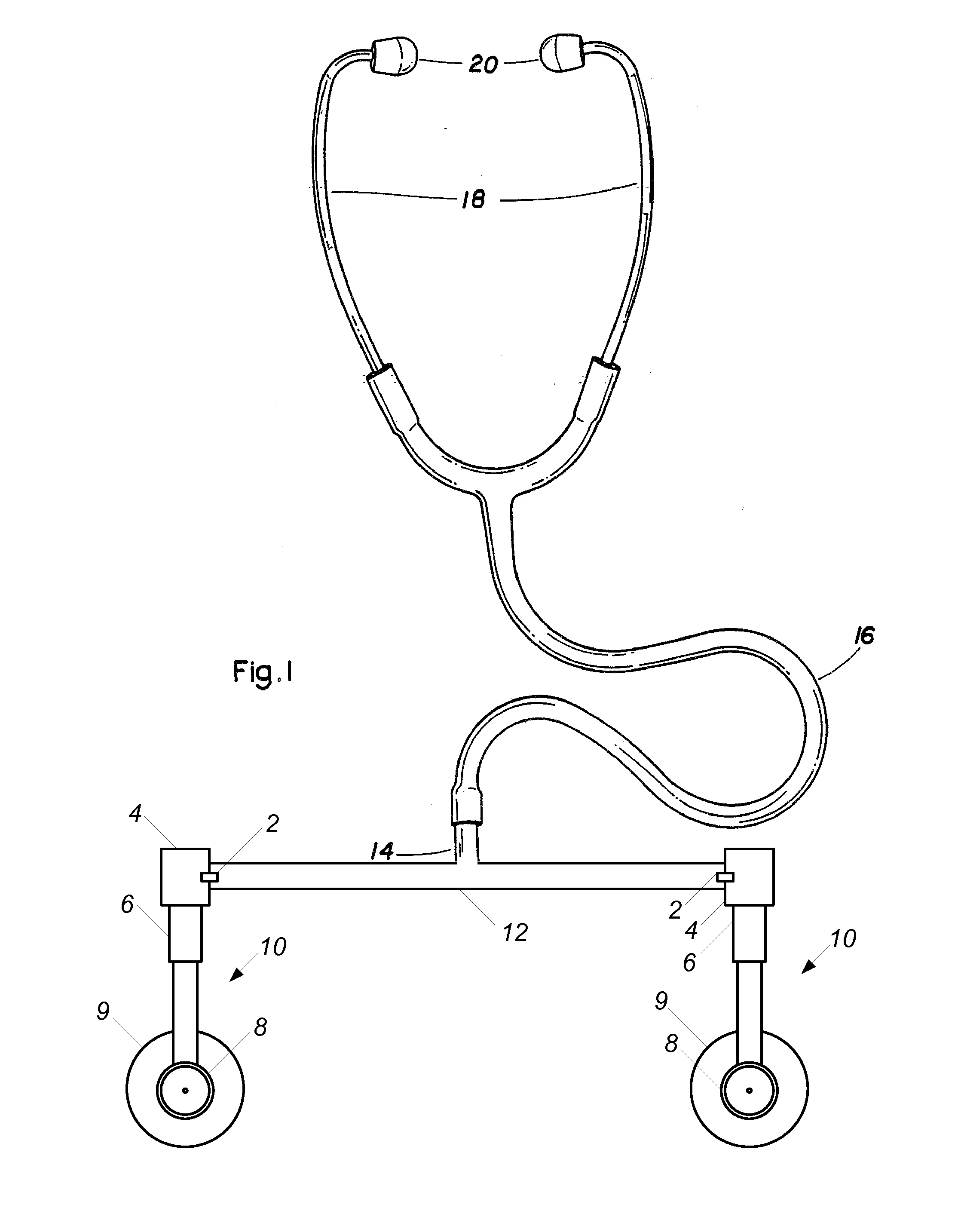 Dual-Sensor Stethoscope with Electronic Sensor
