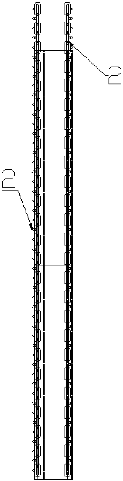 Link-chain-type egg conveying equipment