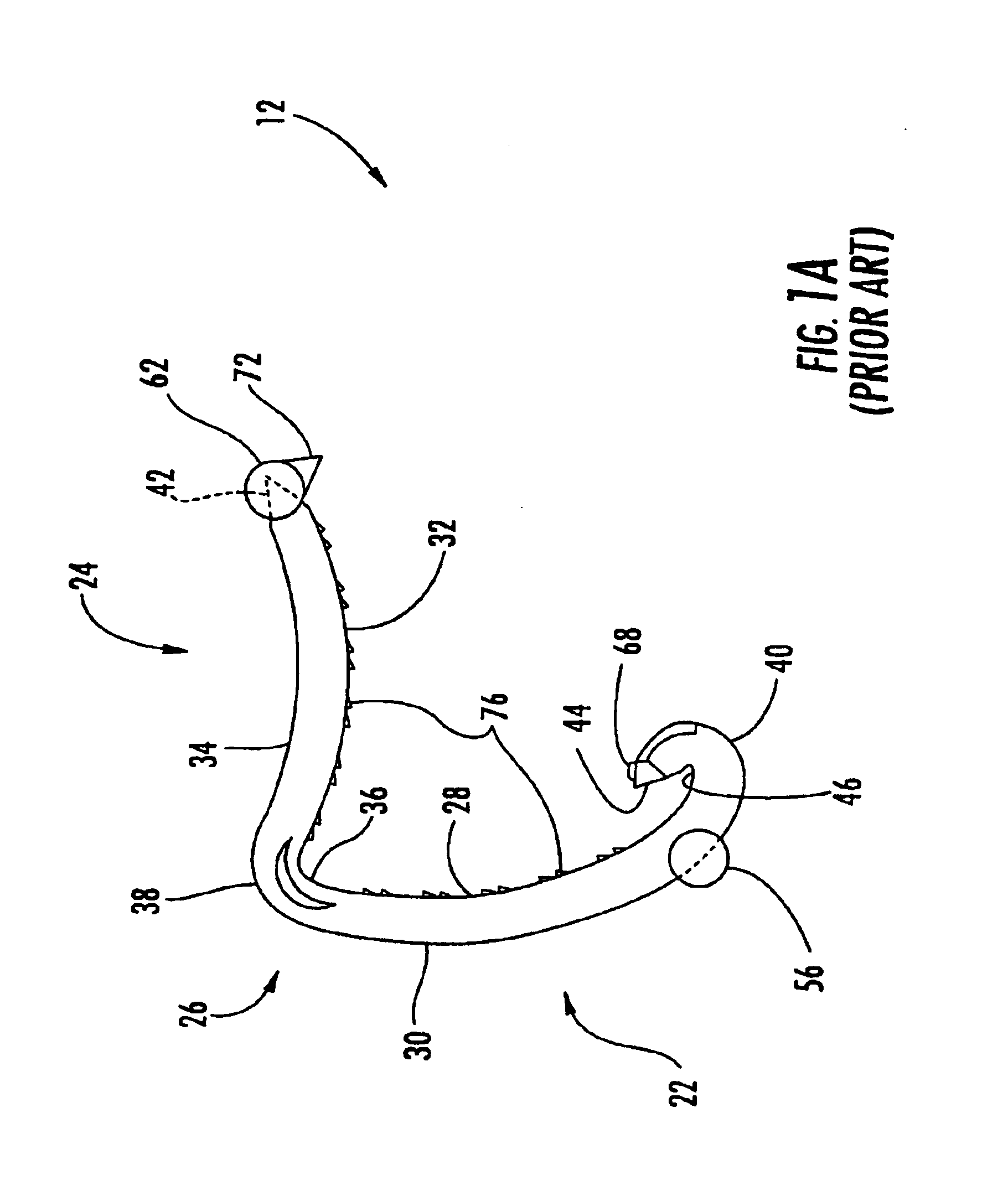 Cartridge for holding asymmetric surgical clips