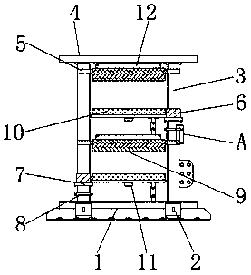 Rice seedling planting device for rice blast resistance identification