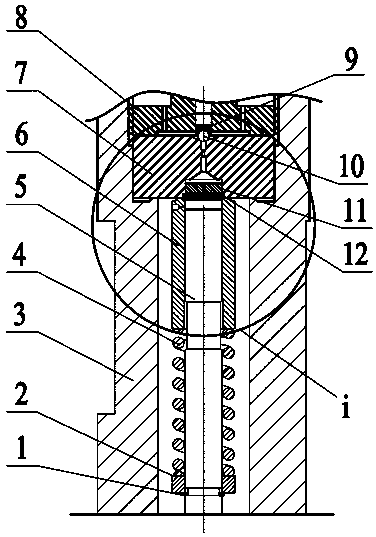 Single-column control valve of ejector